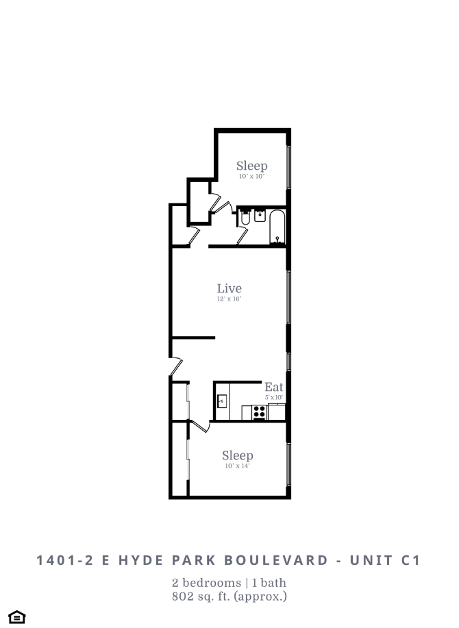 1401 E Hyde Park Blvd Studio-2 Beds Apartment for Rent - Photo Gallery 16